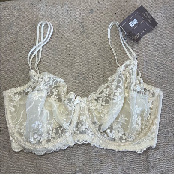 Panache Venus Woman's Lace Underwire Bride Sexy Super Bra Sz 34E - Picture 5 of 6